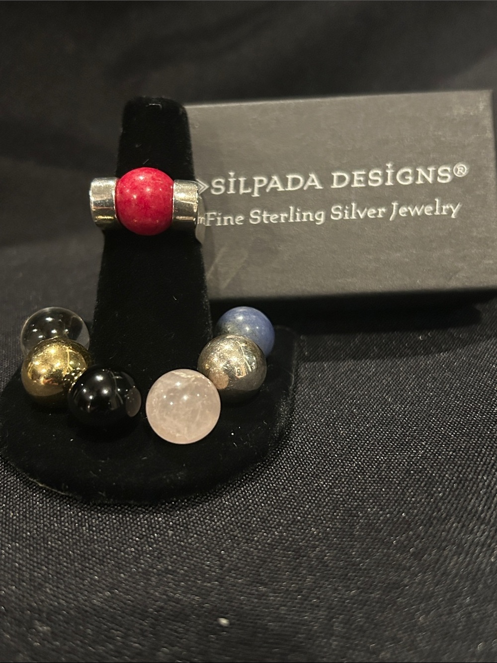 Silpada R0328 Sterling Silver with interchangeable ball Ring